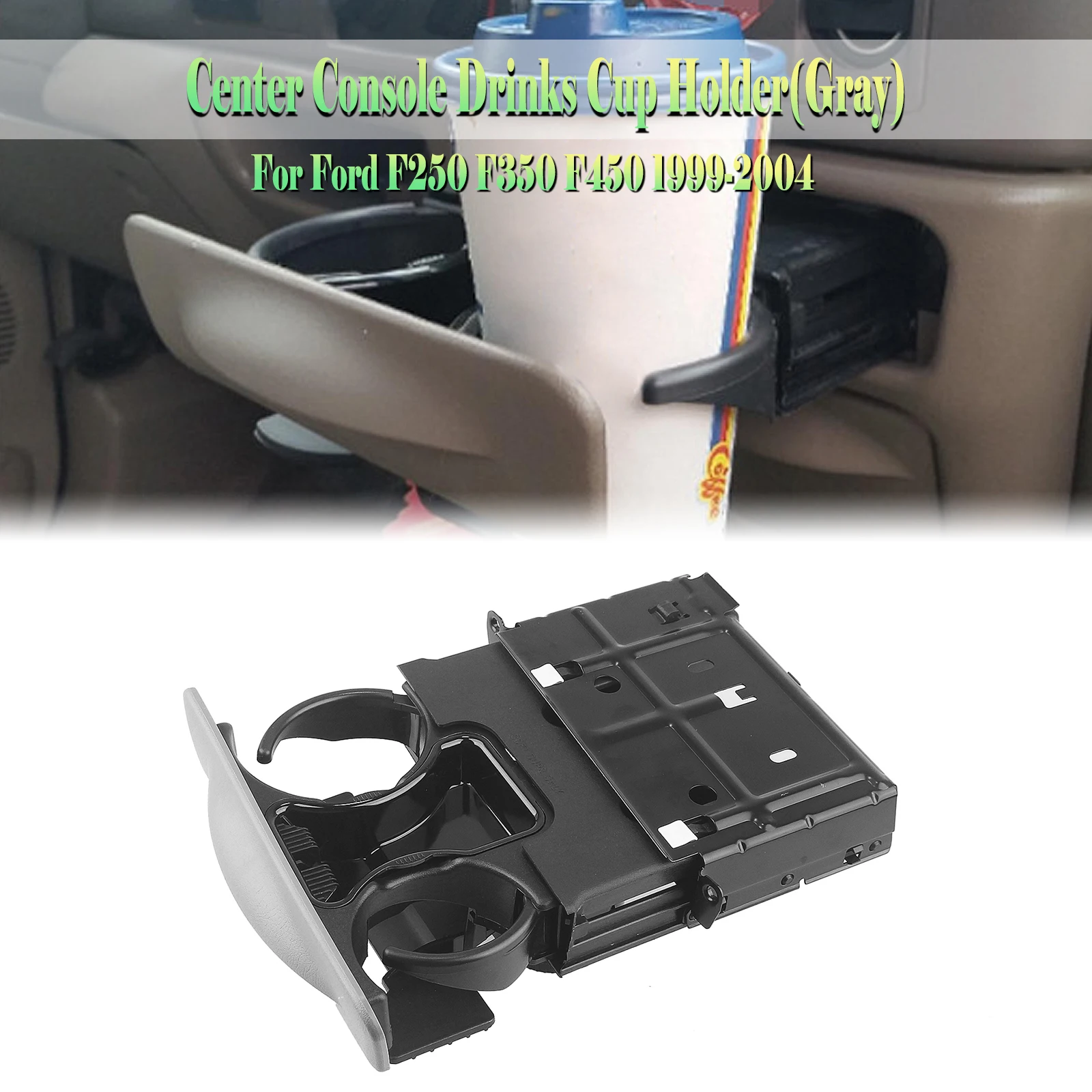 

Для Ford F250 F350 F450 F550 1999-2004 искусственная внутренняя Передняя панель приборной панели центральная консоль держатель стакана для напитков