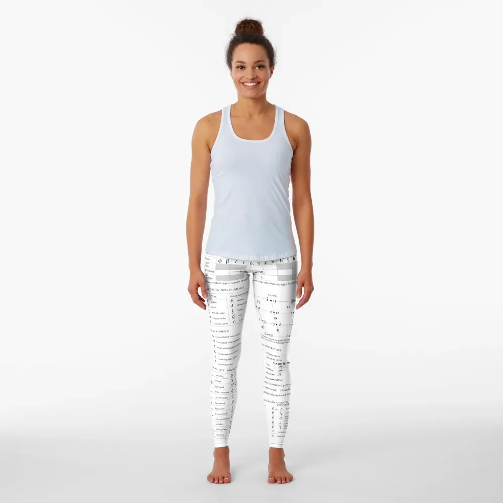 International Phonetic Alphabet Leggings trousers Female legging pants high waist Womens Leggings