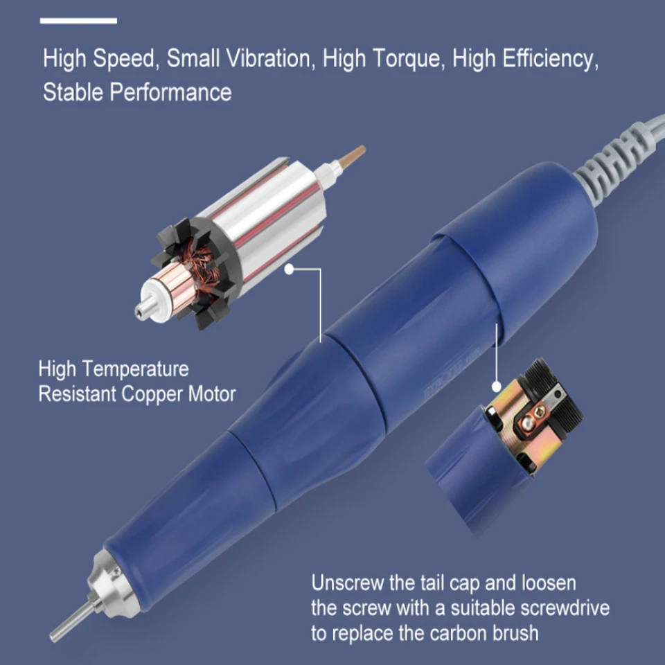 Trapano Dentale Strong 210 Con Fresa Artnails - 40.000 Giri/min - Foto 6