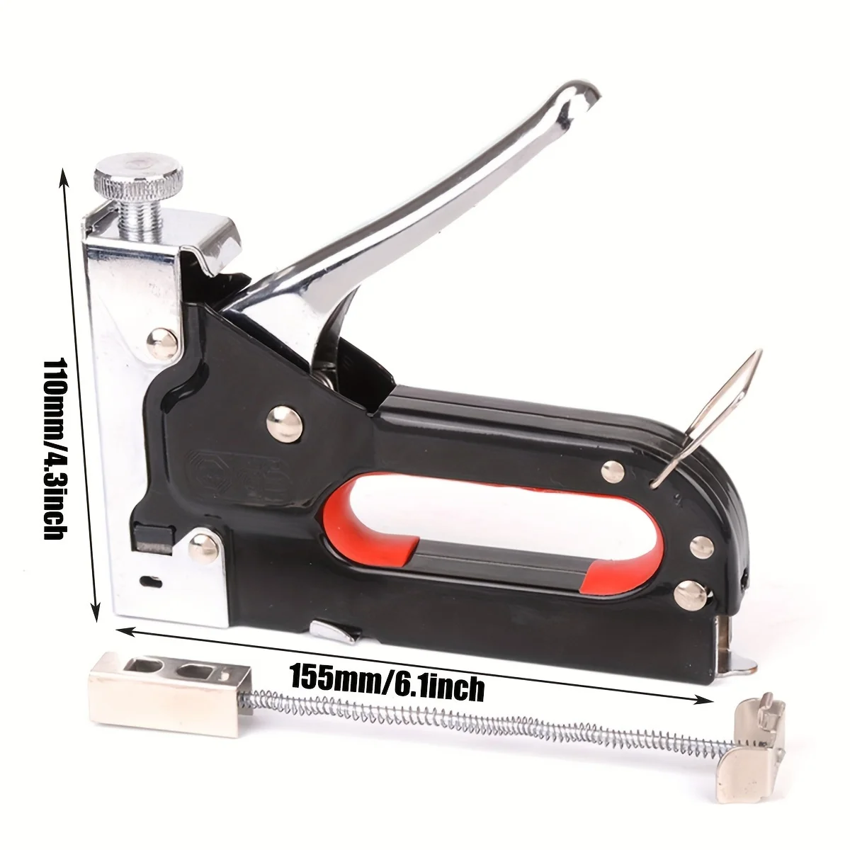 4 in 1 Upholstery Staple Gun, Remover, Gloves, Adjustment Stapler Gun for Wood, Upholstery, Carpentry, Decoration DIY Staple Gun 5