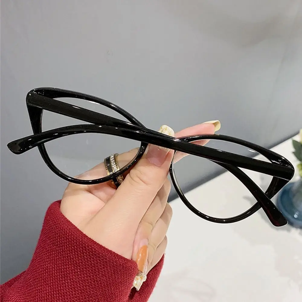 2023 Trending Women Anti Blue Rays occhiali Retro Cat Eye Leopard Print montatura trasparente occhiali da vista per Computer occhiali da vista