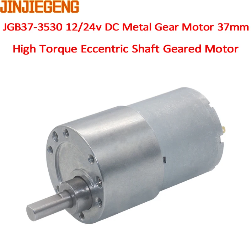 JGB37-3530 DC 12v 24v gear reducer motor small speed regulating motor slow speed low large torque 7-960RPM Dc Motor Mini Gear Motor