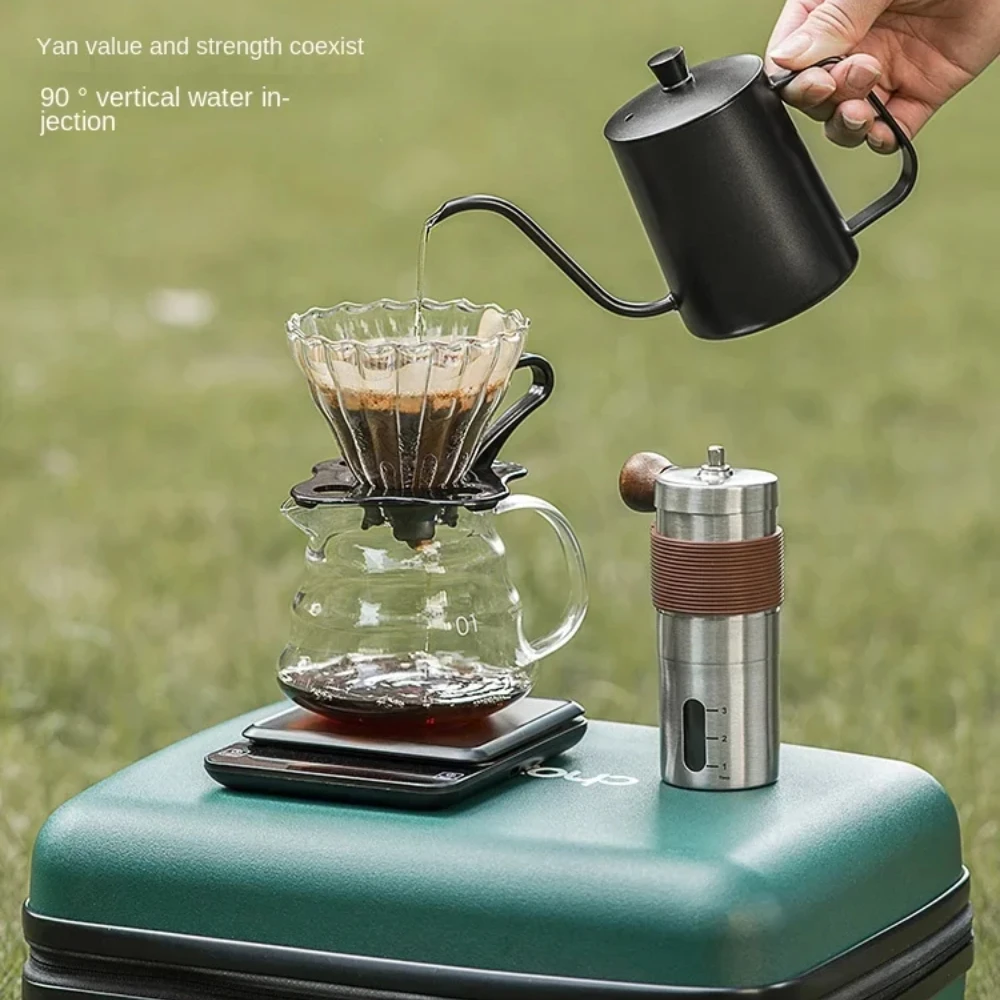 طقم قهوة متنقل ستانلس ستيل