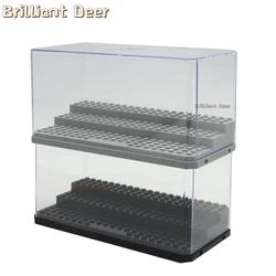 3 Steps Dustproof Acrylic Figures City Car Model Collection Display Box Building Block Storage Plexiglass Showcase Kid Toys