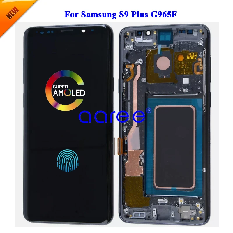 삼성 S9 플러스용 AMOLED OLED LCD, 삼성 G965F 디스플레이 LCD 스크린, 터치 디지타이저 어셈블리