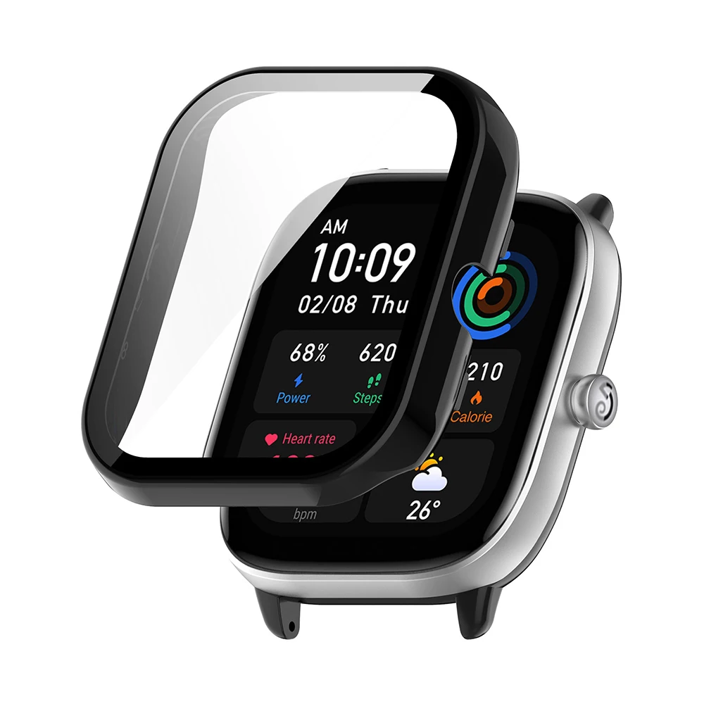 Premium Smartwatch Protective Bumper Case with Tempered Glass