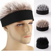 Bonnet de perruque synthétique unisexe cheveux courts casquettes Hip Hop faux cheveux à pointes perruques melon court accessoire de bande de sauna vêtements de sauna 1