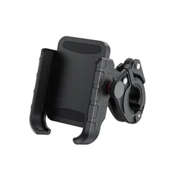 Universal 360° Rotating Phone Holder for Motorcycles, Bikes, and Scooters (Black)