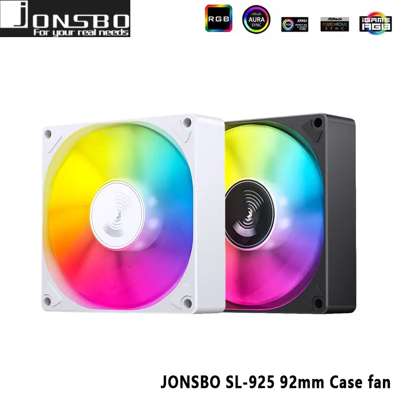 Jonsbo-argb Ventilador Pwm Caseminimalistas Mudo Sl-925 92 mm Fãs