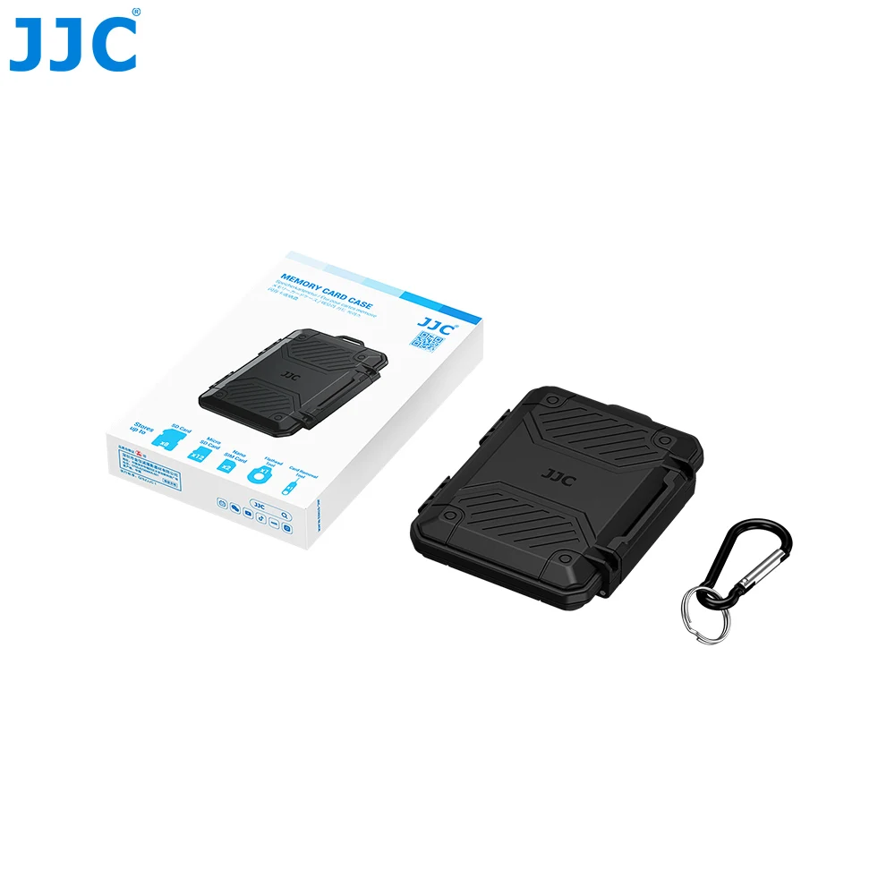 JJC 22 Slots Speicherkartenetui-Halter-Organizer für 12 TF Micro SD-Karte + 8 SD SDHC SDXC-Karte + 2 Nano-SIM-Kartenaufbewahrungskartenetui – Detail 9