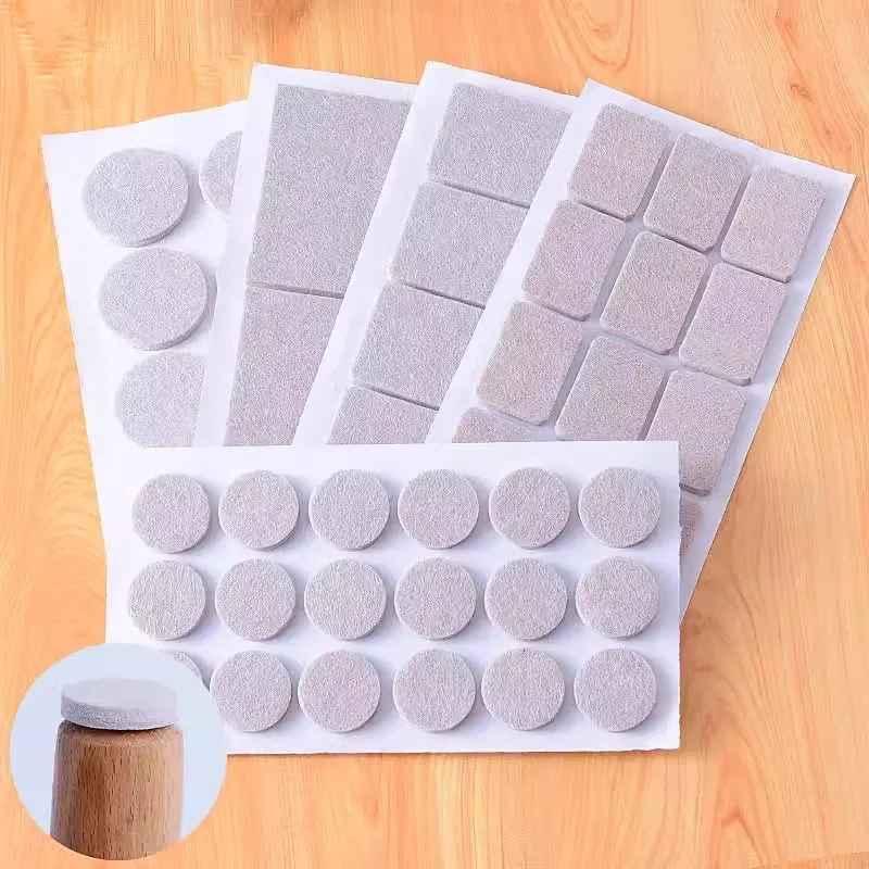 Durable Felt Chair Leg Pads - Scratch-Proof, Non-Slip, Self-Adhesive Floor Protectors