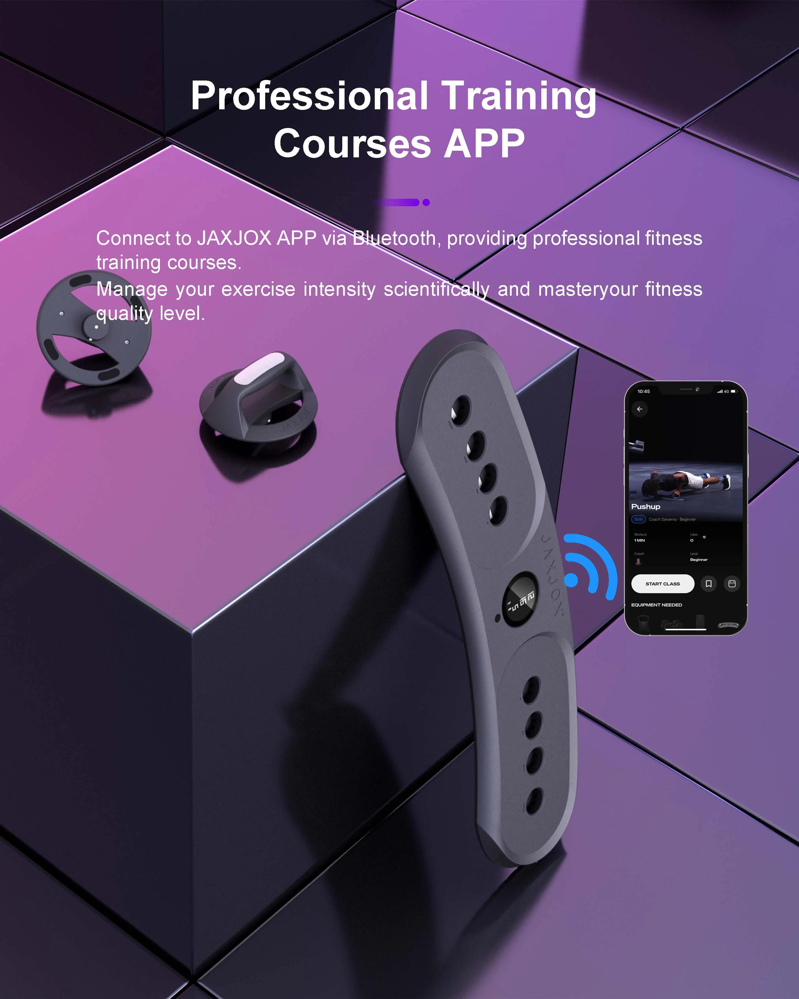 Countable Intelligent Push Up Board with Professional Training Courses APP Push-up Professional Home Workout Gym Equipment .