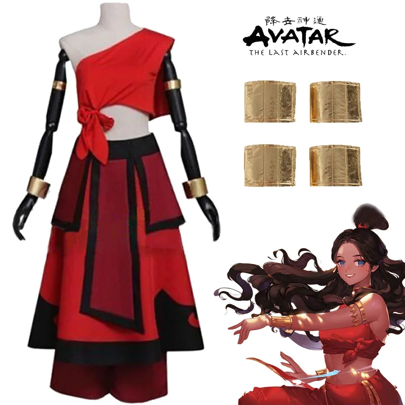 

Аниме Katara Косплей Аватар Последний аirbender Косплей Костюм Топ Юбка Брюки ПОЛНЫЙ КОМПЛЕКТ Хэллоуин Карнавал женские костюмы