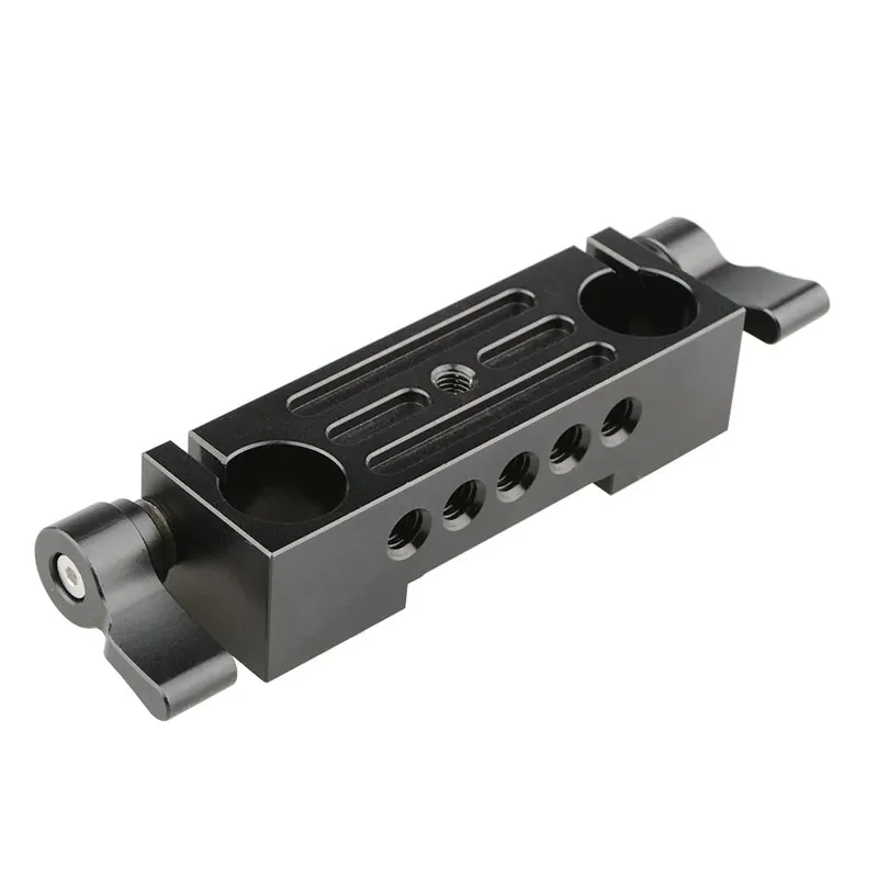 Rod Clamp 15mm Railblock With 1/4"-20 Tapped Mounting Holes For Camera Cage Rig