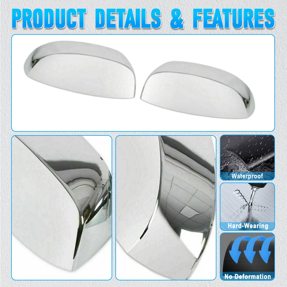 Copri Specchietti Cromati Per Chevrolet Silverado/GMC Sierra 2007-2013