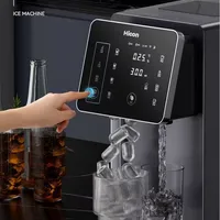Machine à glaçons et distributeur d'eau 3 en 1 : appareil ménager de comptoir avec chauffage/refroidissement instantané, grande capacité, économie d'énergie 3