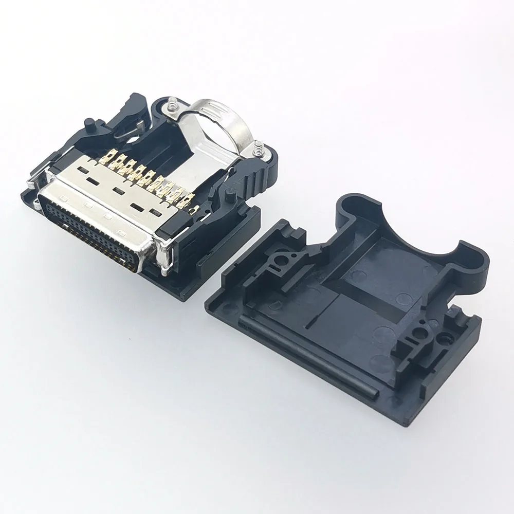 Snap Type Servo Connector MDR 14 20 26 36 50 Pin Male Plug For