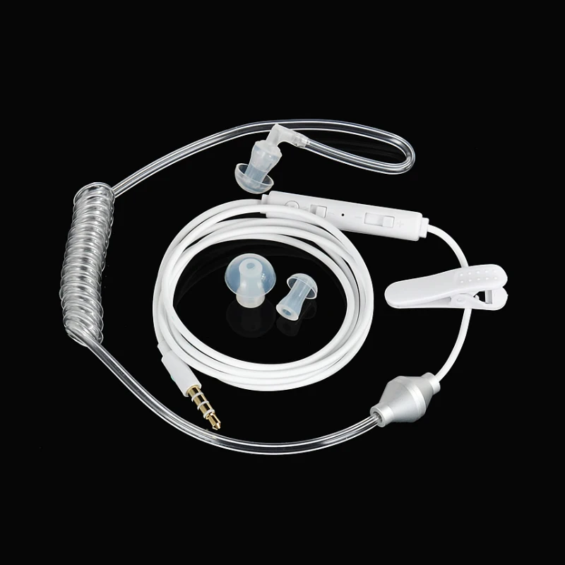 Écouteurs Anti-radiation à Tube à Air – Jack 3.5 Mm – Filaire Noir