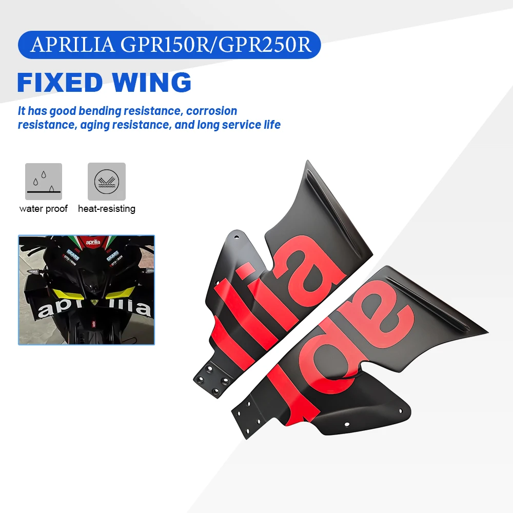 Fairing Wind fixing wings For Aprilia GPR150R GPR250R 5 colors Motorcycle Accessories Winglet Aerodynamic Wing Kit Spoiler