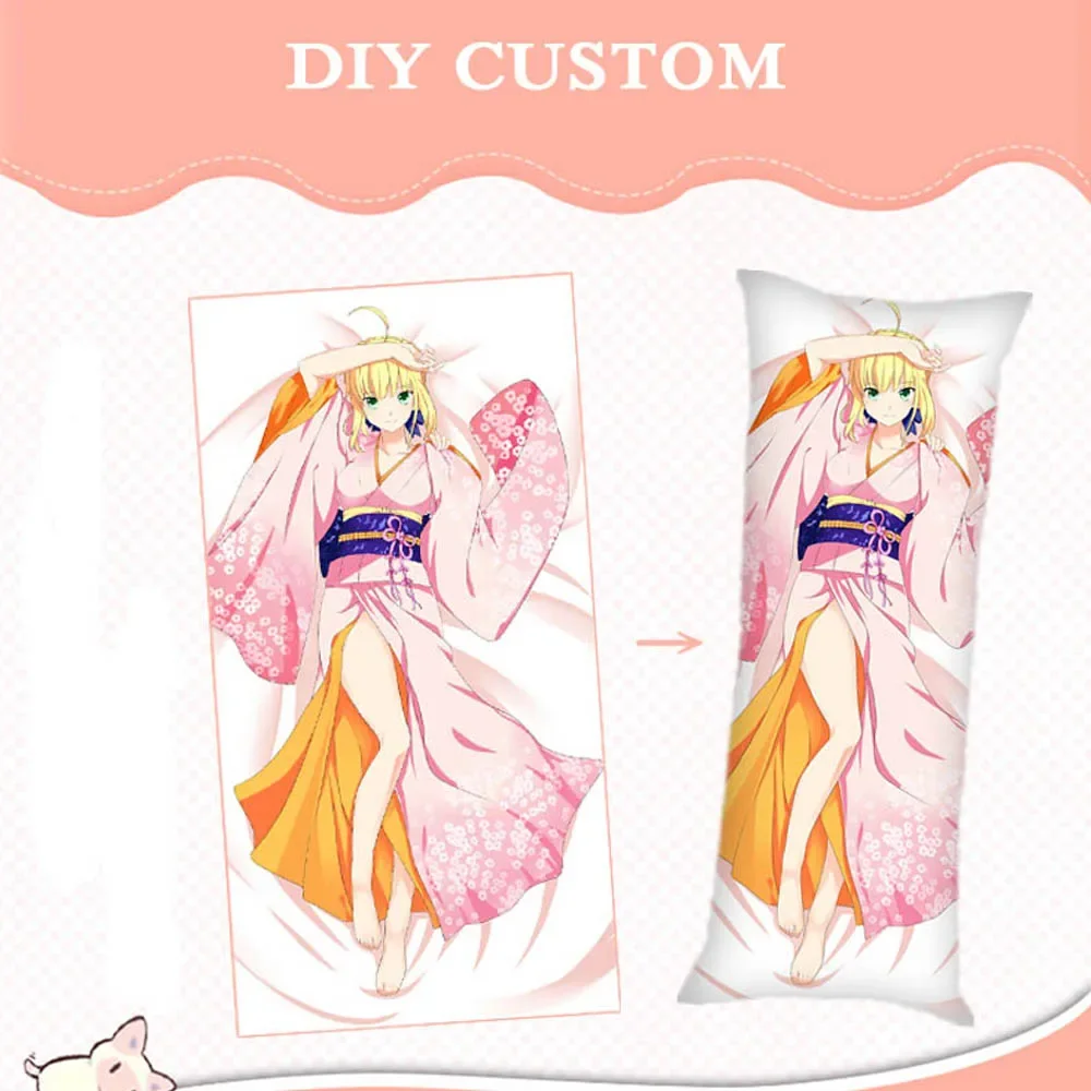 DIY Custom Made Anime Dakimakura Hugging Body Pillow Case