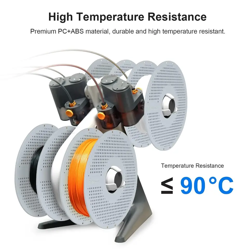 Reusable Spool for 1KG Refill Filament Detachable High Strength Heat Resistant ABS Empty Filament Reel for Bambu Lab 3D Printers image 2