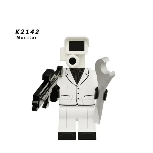 New KDL SWAT Skibidi Toilet Man Figures Anime Block Toys TvMan Titan Cameraman Speakerman Bricks Model Toy Birthday Gift - Image 33