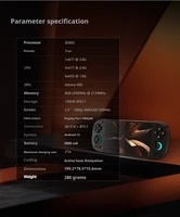 Console de jeu vidéo portable rétro Retroid Pocket 5 RP5, lecteur vidéo, écran tactile OLED 5,5 pouces, Android 13, Wifi, Bluetooth, PSP, PS2 2