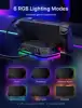 RGB Docking Station for Steam Deck, 8 in 1 Steam Deck Dock with HDMI 2.0 4K@120Hz for Valve Steam Deck RGB Dock Accessories 3