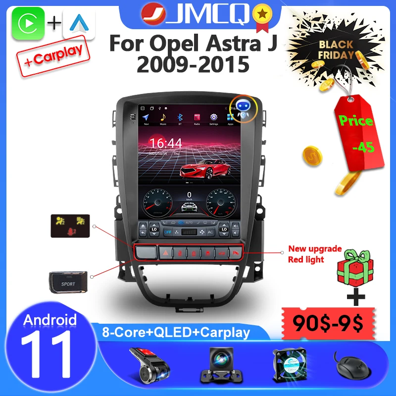 

2 Din Android 11 Car Radio For Opel Astra J Vauxhall Buick Verano 2009-2015 Multimedia Video Player Navigation GPS Head Unit 4G