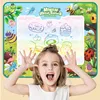 Magic Water Drawing Mat Coloring Doodle With Reusable Magic Pens Montessori Painting Board Educational Toys Kids Gift 100x80CM 2