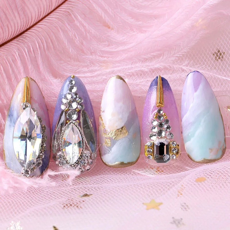 2023 TSZS AB/Colorful Crystal Diamond Gems Nail art nail jewelry