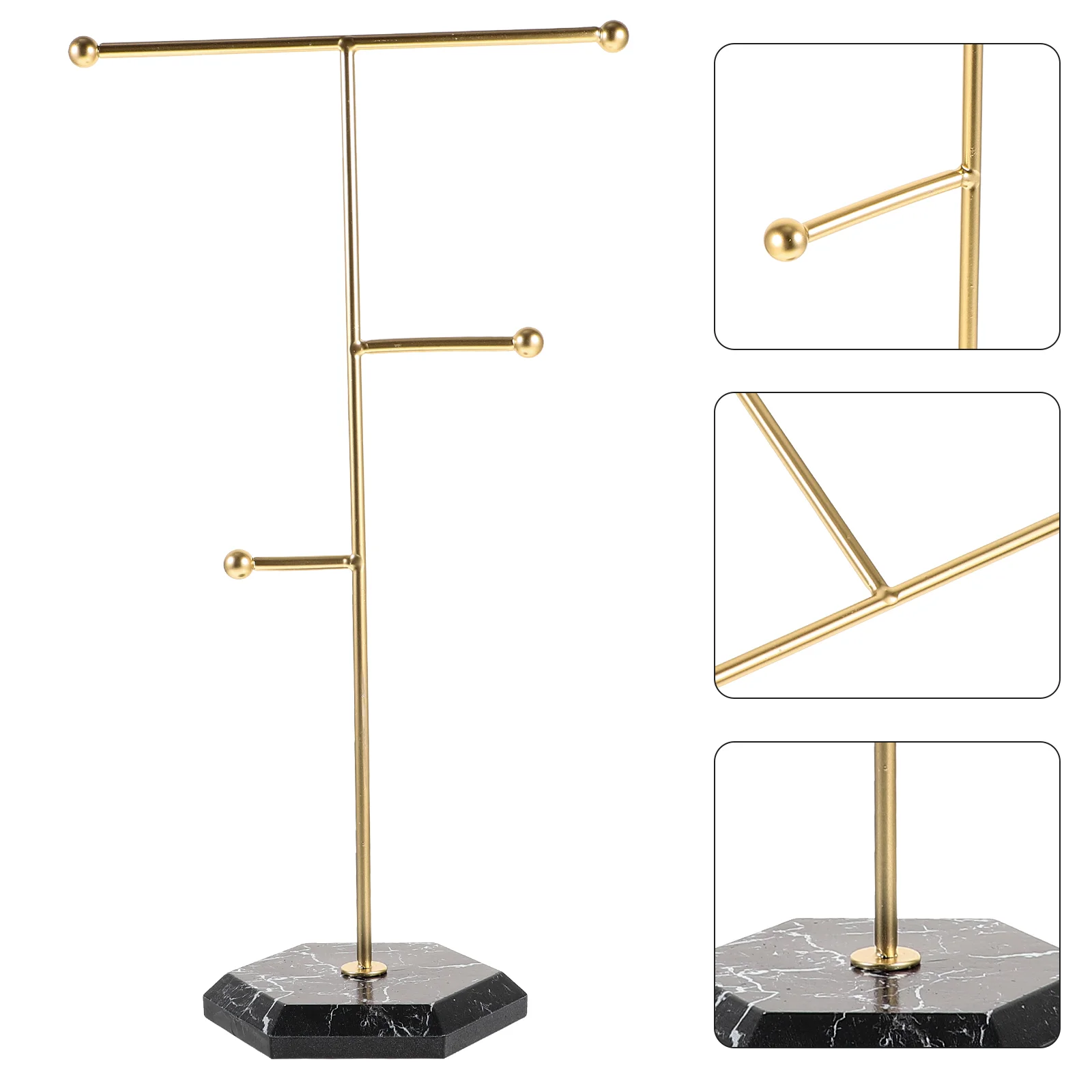 

Iron Jewelry Display Stand Necklace Showing Holder Tabletop Earring Pendant Showing Stand