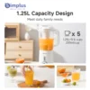 Simplus 3 in 1 Blender  Multi-function 1.25L Capacity 380W Copper Motor 3 Cups With 3 Blade Types Juicing Mincing Grinding 3