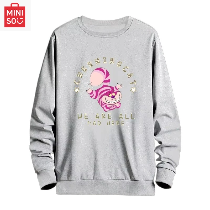 Iconic Brand Alice in Wonderland Women's Hoodie Loose Crew Neck Hoodie Sports Casual Hoodie Couple Fashion Crew Neck Top 2025 Loose