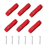 6Pcs Beach Volleyball Lines Outdoor Volleyball Boundary Lines Volleyball Court Webbing with Ground Nails golf accessories 1