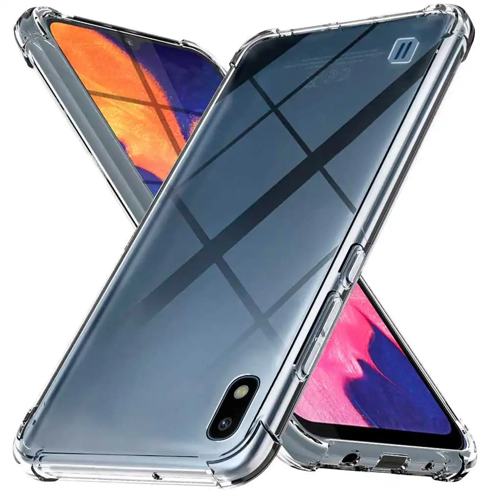 Прозрачный чехол из ТПУ для Samsung Galaxy A10 противоударный усиленные края