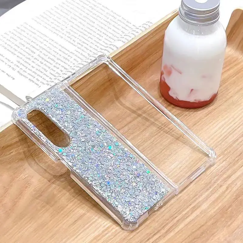 Για Samsung Galaxy Z Fold 3 4 5 6 Πολυτελής θήκη τηλεφώνου με κρυστάλλινο γκλίτερ και λάμψη φαντασίας, ανθεκτική στις κραδασμούς_voghion.com