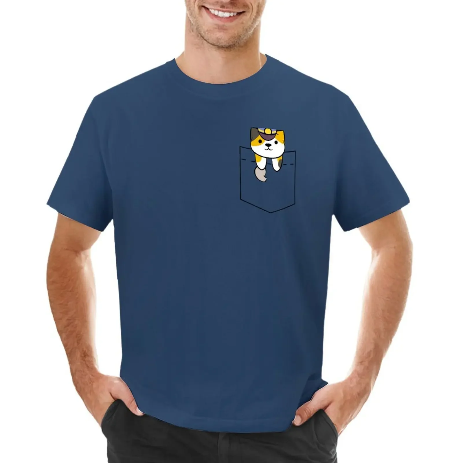 

Conductor Whiskers Pocket Tee T-shirt customs design your own hippie clothes mens t shirts