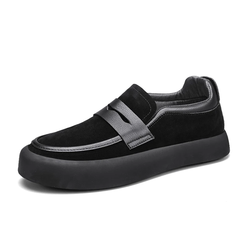 Fashion Platform Men Casual Shoes Spring Outdoor Soft-soled Comfortable Men Shoes Trendy Low-top Slip-on Walking Shoes for Women