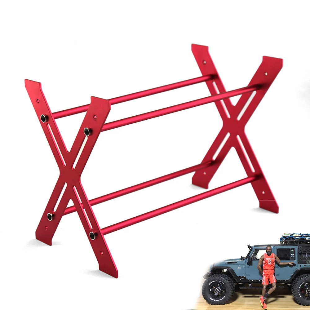 

1/10 Scale Metal RC Tire Tyre Rack Garage Accessories for Drifts, Truck, Buggy Aluminum RC Car Tires Rack Wheels Shelf