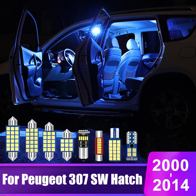 

For Peugeot 307 SW Hatch 2000 2001 2002 2003 2004 2005 2006 2007 2008 2009 2010 2011 2012 2013 2014 Car LED Lights Accessories