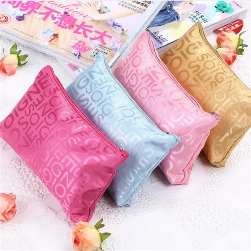 Women Cosmetic Bag Portable Cute Multifunction Beauty Zipper Travel Letter Makeup Bags Pouch Toiletry Organizer Holder Toiletry cosmetic bag cosmetic storage bag toiletry bag makeup bag cosmetic case makeup organizer