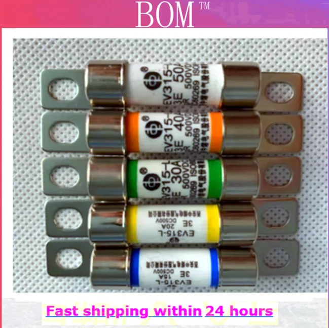 High-Performance Tube Fuse - 500VDC, 10A-50A Range, Premium Fuse Accessories