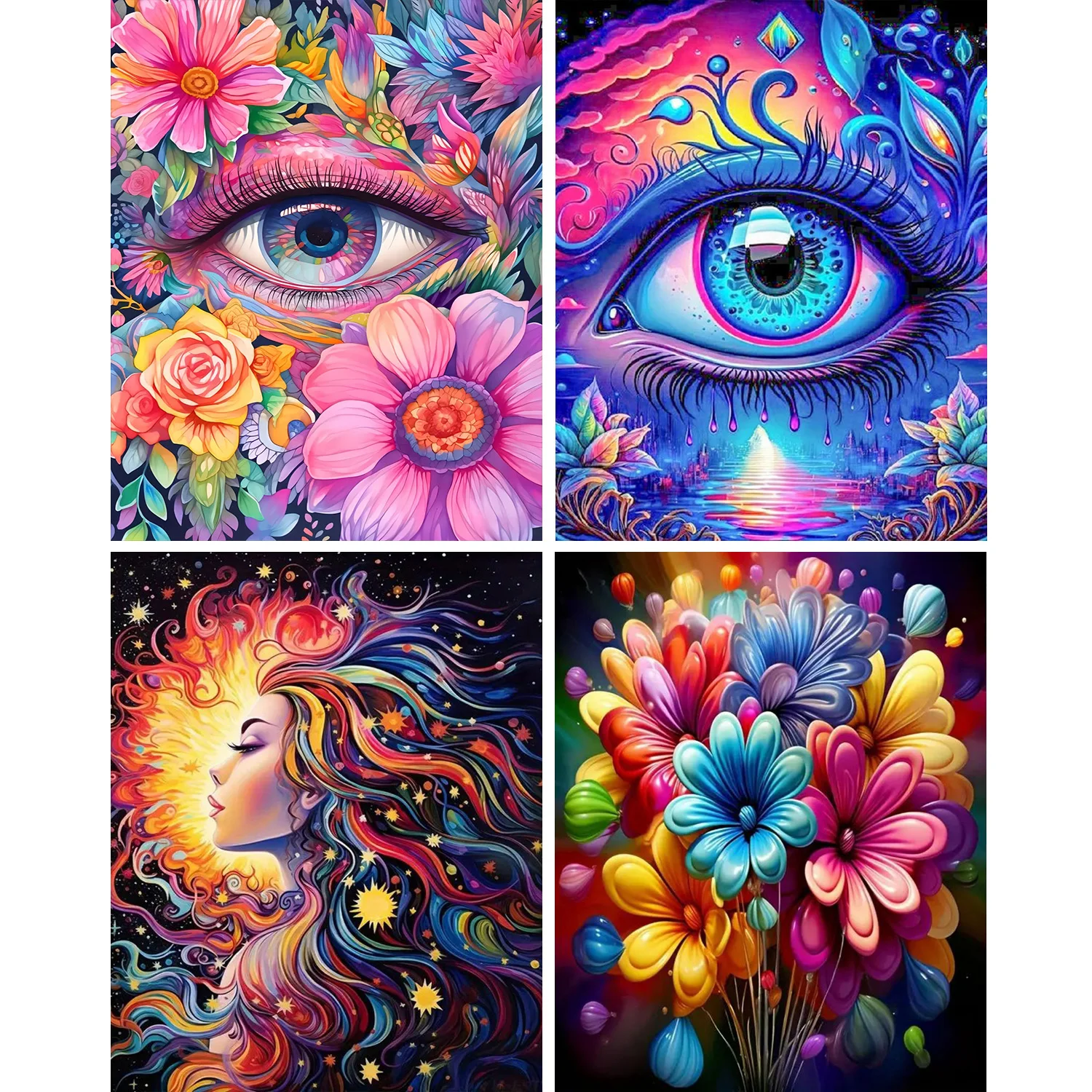 Painting by Numbers Kits 1pc Paint by Numbers Kit for Adults Beginner on Canvas DIY Hobbies Women Frameelss