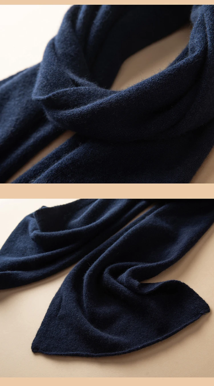 Frühlingsschal aus 100 % Kaschmir, Basic, einfarbig, Schals, Schal, Kaschmir, für Damen, Must-Have, leichte Außenwickel, Herbst, 160 x 25 cm – Detail 22