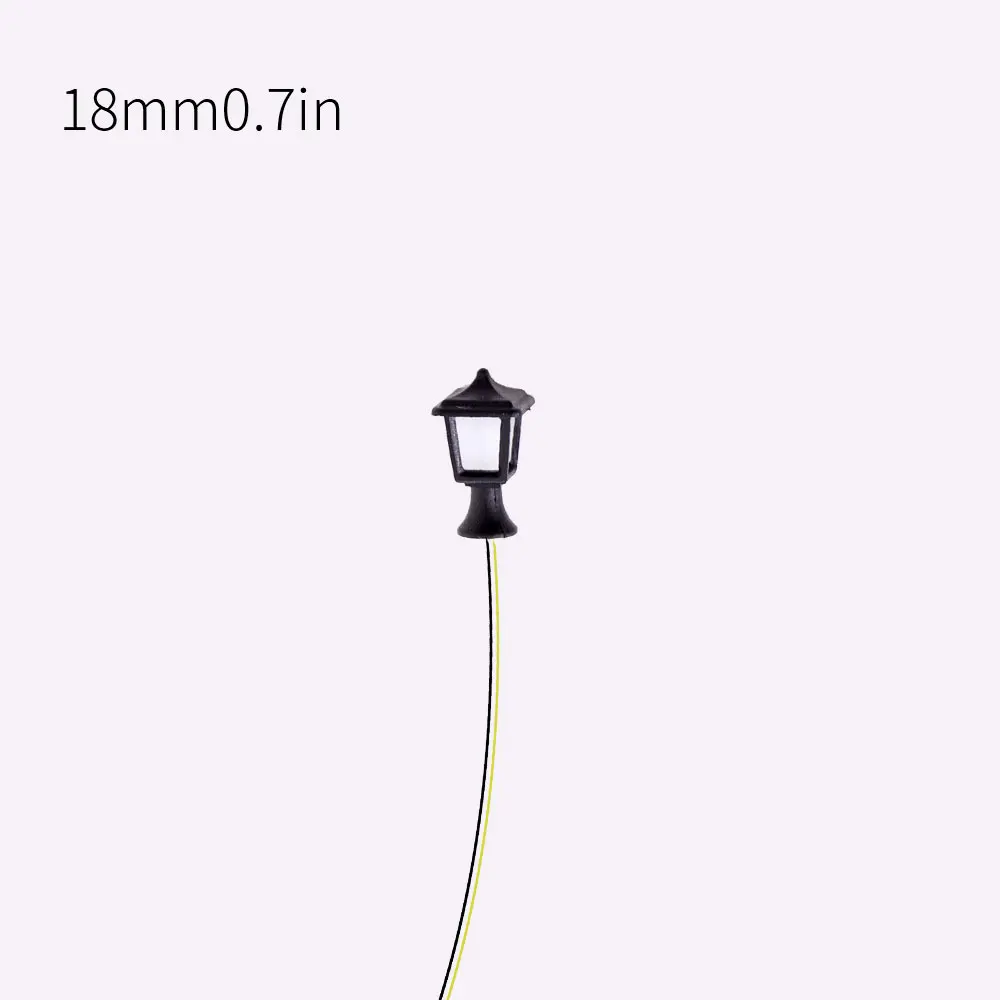 Miniature Lawn Lamp Model ABS 3V Led Lights For Diy Building Sand Table/Garden/HO Railway Scene Layout Diorama Kits 3/6/12Pcs 3