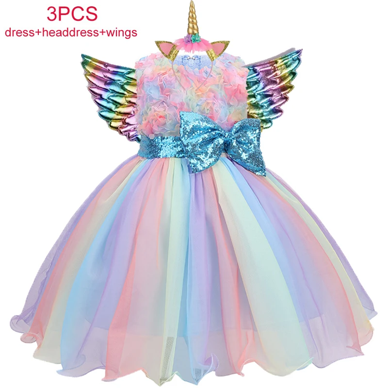 Carnival Unicorn Dress Easter Princess Dress Kids Dresses For Girls Costume Children Birthday Dress Wedding Dress Vestidos 2-10 Carnival Unicorn Dress Easter Princess Dress Kids Dresses For Girls Costume Children Birthday Dress Wedding Dress Vestidos 2-10