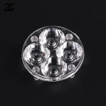 High Power LED Lens 3W-24W 10/30/60 Degree Reflector Collimator 43-130MM PMMA Acrylic Quad Optical Lens
