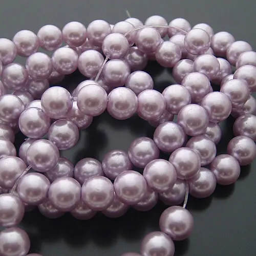 Vibrant Glass Dyeing Color Round Imitation Pearl Beads for DIY Jewelry and Accessories