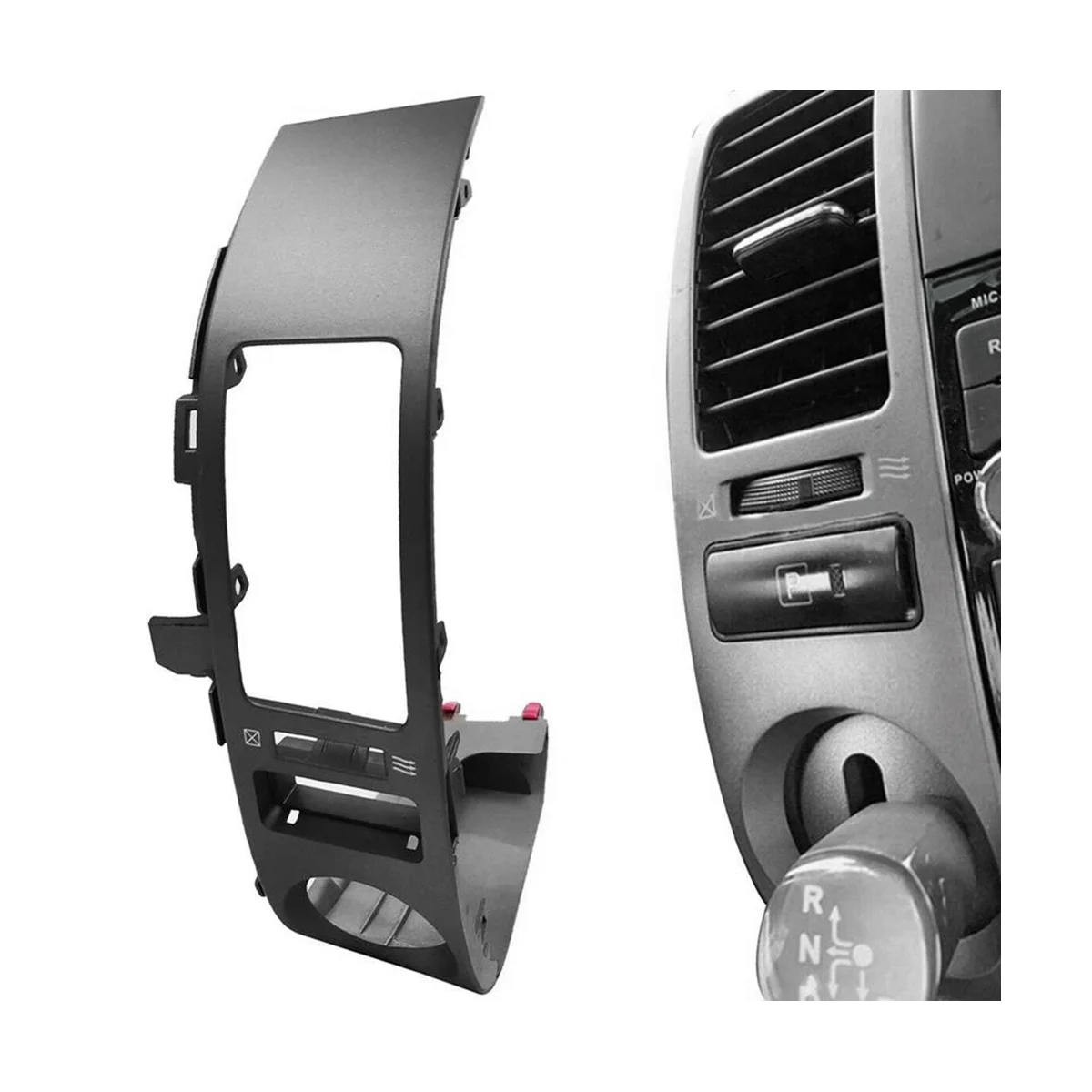 

Left Side Central Console Dashboard Air Vents Trim Frame for Toyota Prius 2004-2009 Air Conditioner Outlet Panel Cover